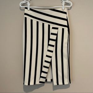 Black & White Striped Topshop Skirt Size 4